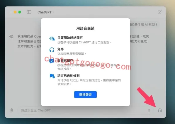 ChatGPT 开启语音