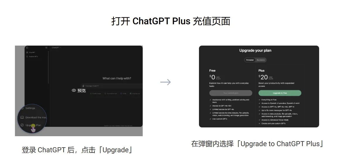 GPT Plus页面