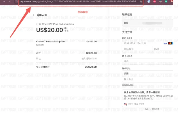 支付页面截图
